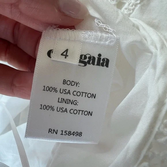 NWT Cult Gaia Cove Cup Up Crochet Pants in White - Picture 7 of 9